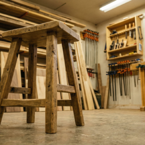 Hocker aus Massivholz — handgefertigt in einer Schweizer Werkstatt | Holzwork.
