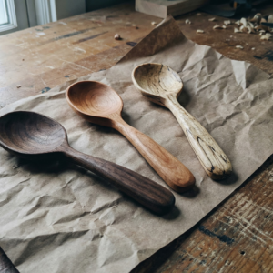Holzlöffel handgeschnitzt aus Schweizer Hartholz | Holzwork.
